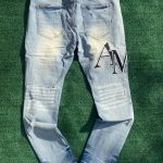 Amiri Men's Blue and Black Jeans