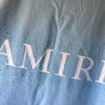 Amiri Men's Blue T-shirt - Image 4