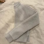 Zara Women's Grey and Cream Jumper - Image 4