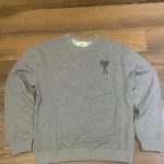 AMI Paris Men's Grey Sweatshirt