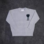 AMI Paris Men's Grey Jumper