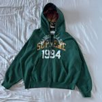 Supreme Men's Green Hoodie