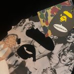 BAPE Men's Red and Burgundy T-shirt