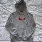 Supreme Men's Grey Hoodie