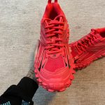 Balenciaga Men's Red and Orange Trainers - Image 6