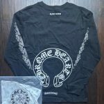 Chrome Hearts Men's Black and Grey T-shirt