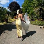 Billy J Women's Yellow and Cream Dress - Image 5