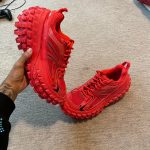Balenciaga Men's Red and Orange Trainers - Image 5
