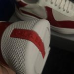 Prada Men's Red and White Trainers - Image 5