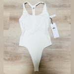 Alo Yoga Women's White Bodysuit - Image 4