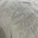 Spider Worldwide Men's White and Cream Hoodie - Image 5