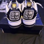 Louis Vuitton Men's Black and White Footwear - Image 5