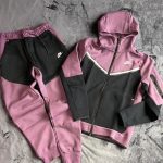 Nike Men's Pink and Purple Hoodie