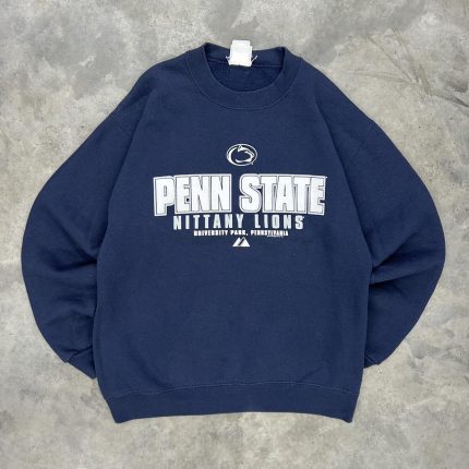 Majestic Athletic Men's Navy and Blue Sweatshirt