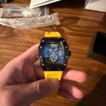 Yellow and black watch Richard mill