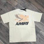 Amiri Men's White and Cream T-shirt