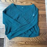 Alo Yoga Women's Green and Blue Jumper