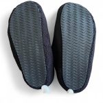 Men's Black and Grey Slides - Image 6