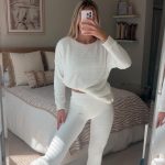 Women's White and Cream Pajamas - Image 3
