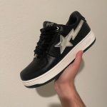 BAPE Men's Black and White Trainers - Image 5