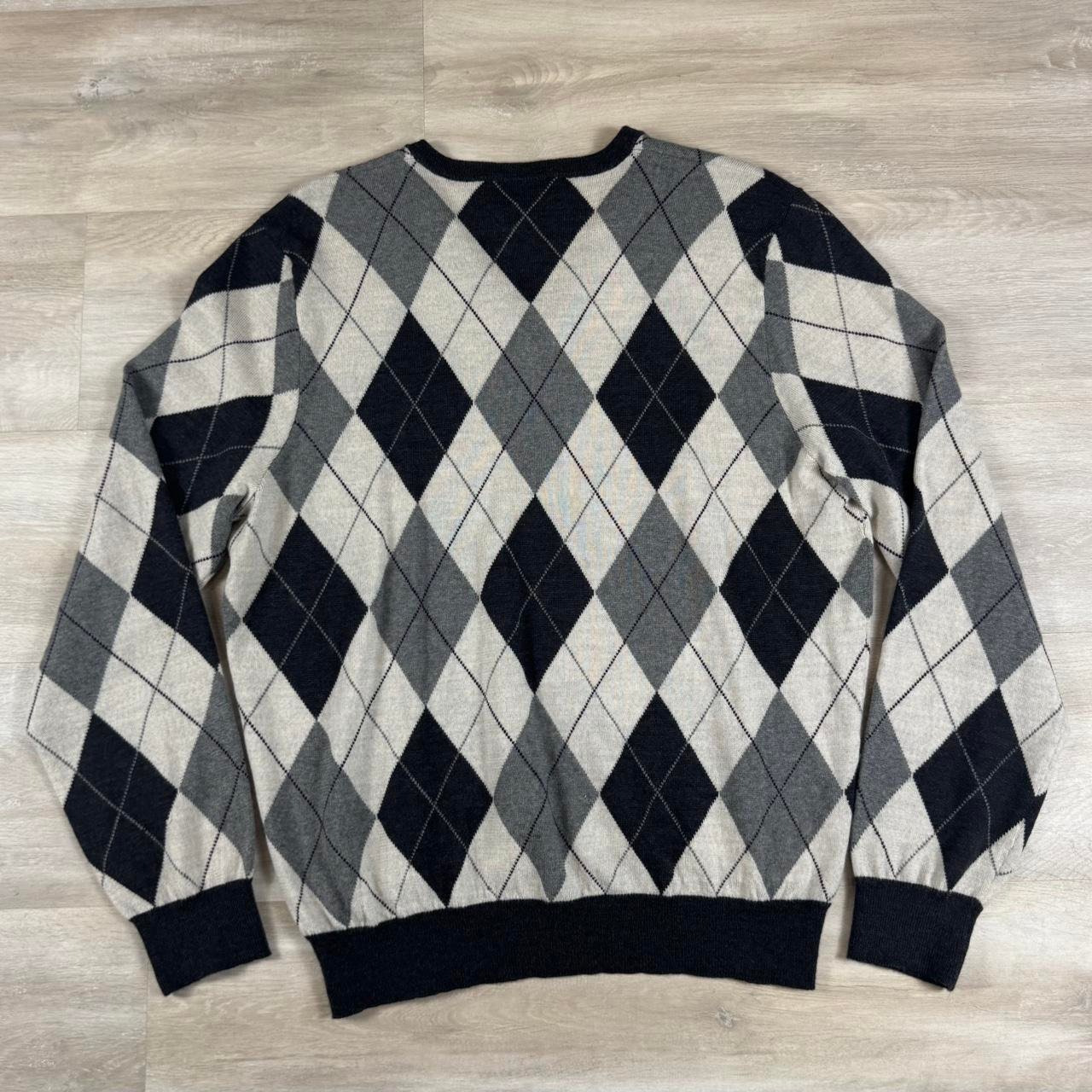 P0-5-59.jpg Polo Ralph Lauren Men's Grey and Blue Jumper - Image 1