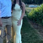 Billy J Women's Yellow and Cream Dress - Image 6