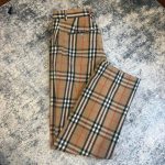 Burberry Men's Tan and Brown Trousers - Image 8