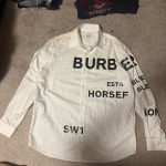 Burberry Men's White and Cream Shirt