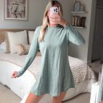 Women's Green and Blue Casual-dresses