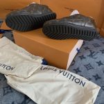 Louis Vuitton Men's Brown and Khaki Trainers - Image 7