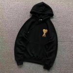 AMI Paris Men's Black Hoodie - Image 7
