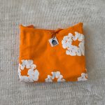 Denim Tears Men's Orange Hoodie - Image 7