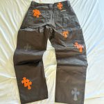 Chrome Hearts Men's Brown and Black Trousers