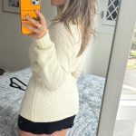 Zara Women's Cream and White Jumper - Image 5