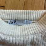 Zara Women's Cream and White Jumper - Image 3