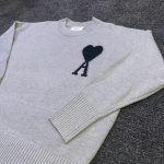 AMI Paris Men's Grey Jumper - Image 8