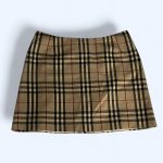 Burberry Women's Tan and Brown Skirt - Image 9