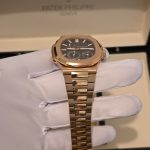 Patek Philippe Men's Brown and Gold Watch - Image 8
